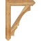Ekena Millwork Balboa Arts & Crafts Rough Sawn Bracket, Western Red Cedar, 6"W x 34"D x 46"H BKT06X34X46BOA03RWR - alternate 2